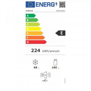 Gorenje NRKI518EA1 Beépíthető Alulfagyasztós hűtő