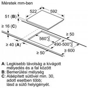 Bosch PVS645HB1E Beépíthető Indukciós főzőlap Fém keretes