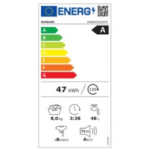 SAMSUNG WW80CGC04DTELE Elöltöltős mosógép 8kg