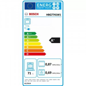 Bosch HBG7741W1 Beépíthető Sütő 14 funkcióval