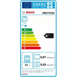 Bosch HBG7721B2 Beépíthető Sütő 11 funkcióval