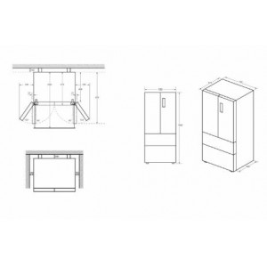 HAIER HB17FPAAA No Frost kombinált hűtőszekrény 446 l, Dual Inverter