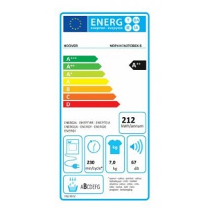 Hoover NDP4 H7A2TCBEX-S Hőszivattyús szárítógép