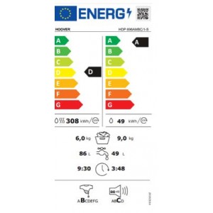 Hoover HDP 696AMBC/1-S Mosó- szárítógép