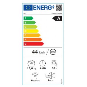 LG F4WR913P3WA Elöltöltős mosógép, gőz funkcióval