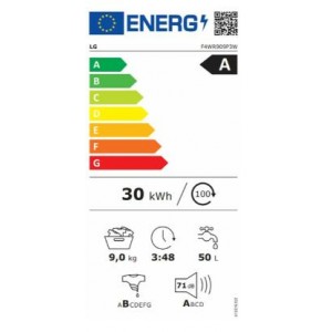 LG F4WR909P3W Elöltöltős gőzmosógép