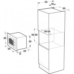 Gorenje BM235CLI beépíthető mikrohullámú sütő