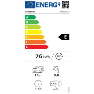 HOMEFORT HMGS0421S Szabadonálló mosogatógép 10 teríték