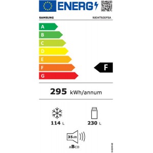 Samsung RB34T600FSA/EF kombinált hűtőszekrény