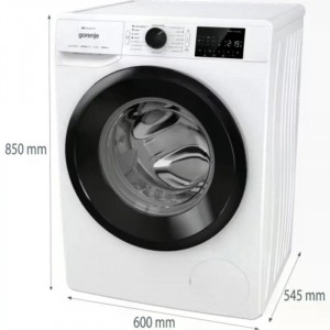 Gorenje WPNEI74A1SWIFI Elöltöltős mosógép A Energiaosztály, 7 kg, Keskeny mélység, 1400 fordulat/perc, Centrifugálási zajszint: 76 dB, Inverter motorral, Gőzfunkcióval