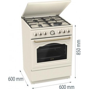 Gorenje GKS6C71CLI Kombinált tűzhely