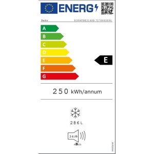 BEKO B3RMFNE314XB Fagyasztószekrény