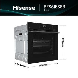 Hisense BFS615S8B Beépíthető sütő Gőz funkcióval