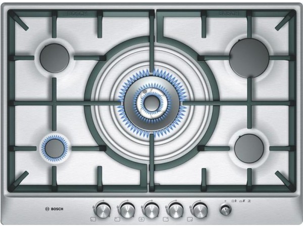 Bosch PCQ715M90E beépíthető főzőlap, gázlap Bosch PCQ715M90E beépíthető főzőlap, gázlap