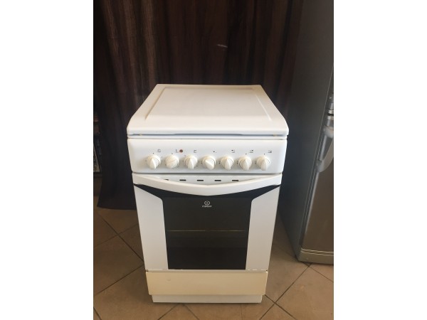 Használt Indesit K3G51S(W) kombinált tűzhely [H2393] 