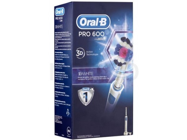 Oral-B Pro 600 3DW fejjel elektromos fogkefe