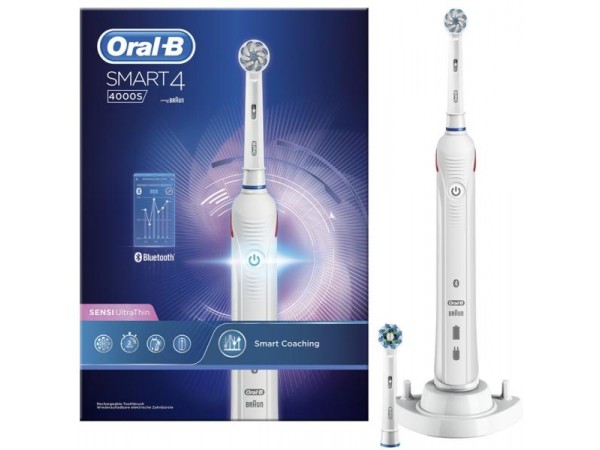 Oral-B Smart 4 4000S elektromos fogkefe, Sensitive fejjel elektromos fogkefe