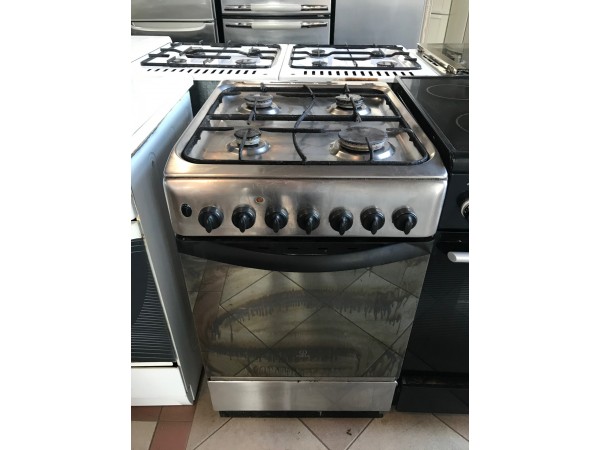 Használt Indesit K342MS(X) kombinált tűzhely [H3967] 