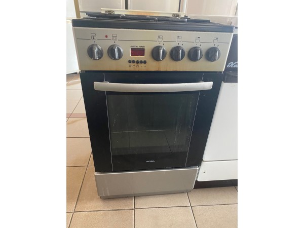 Használt Mora inox kombinált tűzhely [H6905] 