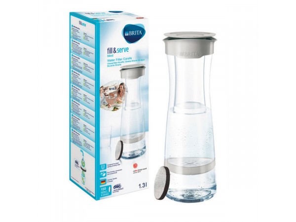 Brita Fill&Serve 1,3 l Vízszűrő kancsó, Szürke Brita Fill&Serve 1,3 l Vízszűrő kancsó, Szürke