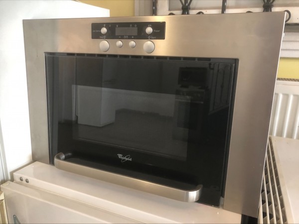 Használt Whirlpool AMW460/1/IX beépíthető mikrohullámú sütő [H11116] 