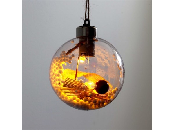 Iris Gömb alakú /G/ 8cm meleg fehér műanyag-akril LED-es fénydekoráció Iris Gömb alakú /G/ 8cm meleg fehér műanyag-akril LED-es fénydekoráció