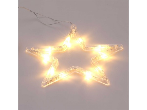 Iris Csillag alakú 18x18cm/meleg fehér LED-es tapadókorongos fénydekoráció Iris Csillag alakú 18x18cm/meleg fehér LED-es tapadókorongos fénydekoráció