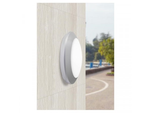 Fumagalli BERTA E27 szürke kültéri falilámpa érzékelővel 