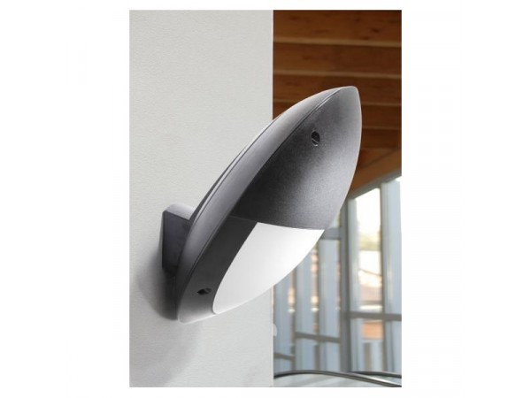 Fumagalli LUCIA E27 fekete kültéri falilámpa érzékelővel 