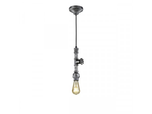 TRIO 307000188 GOTHAM 1 x E27 antik ezüst fém 1 ágú függeszték TRIO 307000188 GOTHAM 1 x E27 antik ezüst fém 1 ágú függeszték