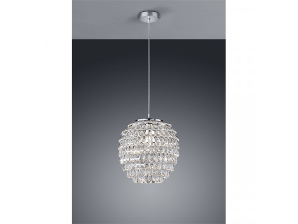 TRIO R30451906 Petty 60W E27 króm függesztett lámpatest TRIO R30451906 Petty 60W E27 króm függesztett lámpatest