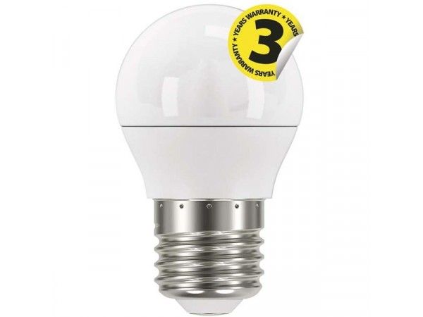 Emos ZQ1120 CLASSIC 6W E27 470 lumen meleg fehér LED kisgömb izzó Emos ZQ1120 CLASSIC 6W E27 470 lumen meleg fehér LED kisgömb izzó
