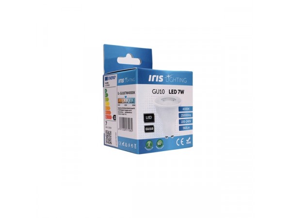 Iris Lighting GU10 7W 560lm 4000K LED fényforrás Iris Lighting GU10 7W 560lm 4000K LED fényforrás