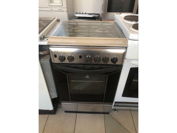 Használt Indesit K1G21SX gáztűzhely [H11519] 