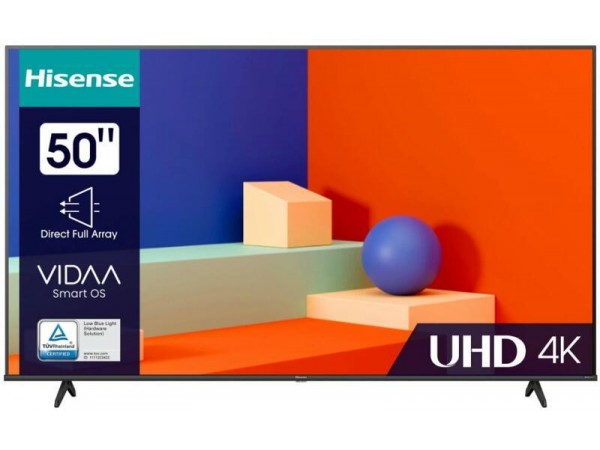 HISENSE 50A6K 4K UHD Smart LED televízió, fekete