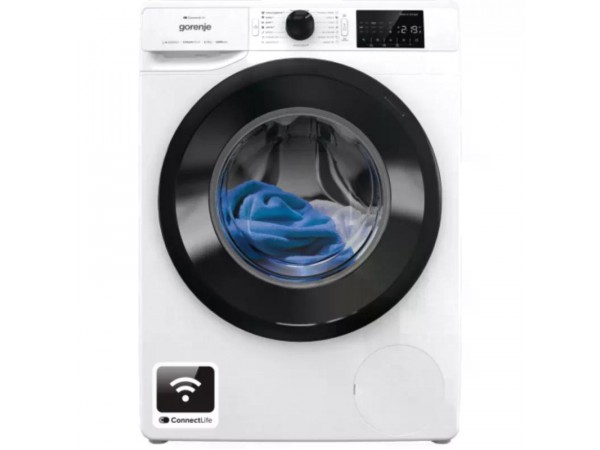 Gorenje WPNEI74A1SWIFI Elöltöltős mosógép A Energiaosztály, 7 kg, Keskeny mélység, 1400 fordulat/perc, Centrifugálási zajszint: 76 dB, Inverter motorral, Gőzfunkcióval