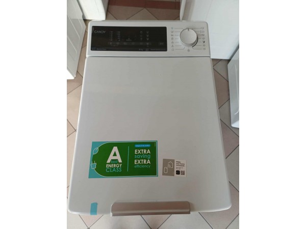 Sérült Új Candy TCA284TM5-S Felültöltős Mosógép [O380] 