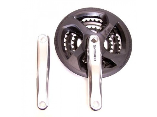 Hajtómű MTB alu Z 28-38-48 shimano FC TY501 ezüst Hajtómű MTB alu Z 28-38-48 shimano FC TY501 ezüst